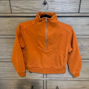 Everlane track half zip. Size XXS. Burnt orange color. Excellent condition.